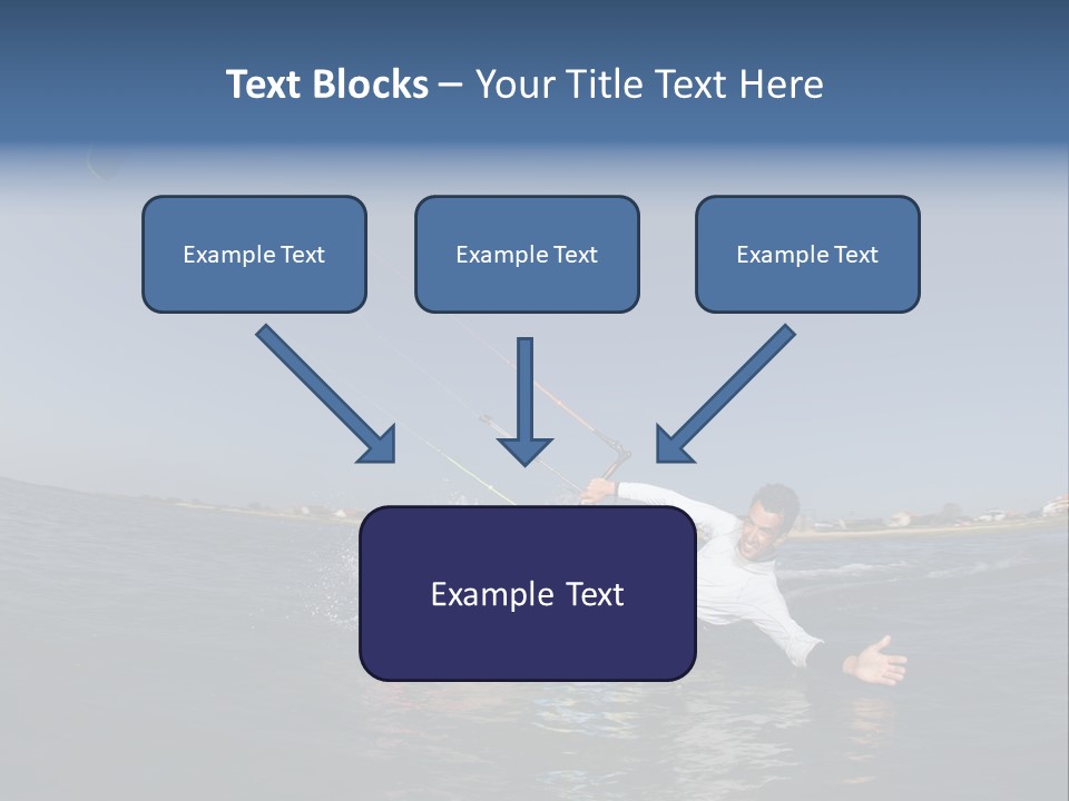 Beach Cutting Wake PowerPoint Template