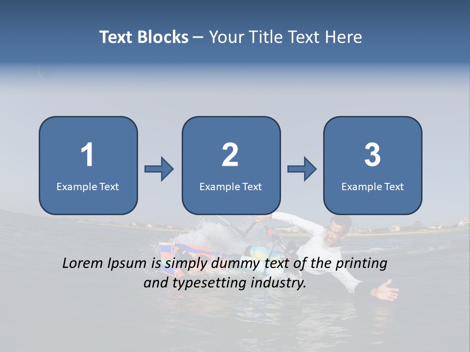 Beach Cutting Wake PowerPoint Template