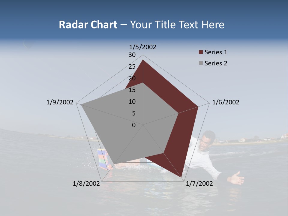 Beach Cutting Wake PowerPoint Template