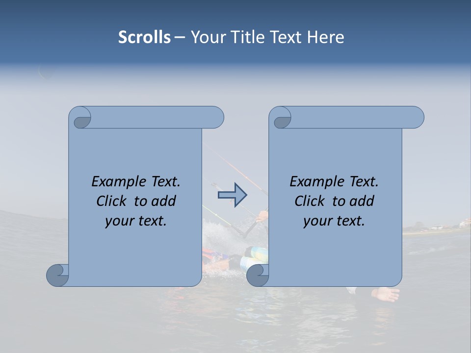 Beach Cutting Wake PowerPoint Template