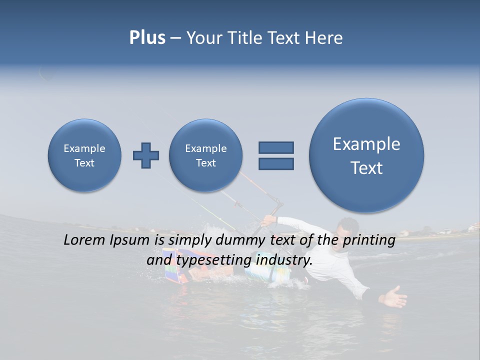 Beach Cutting Wake PowerPoint Template