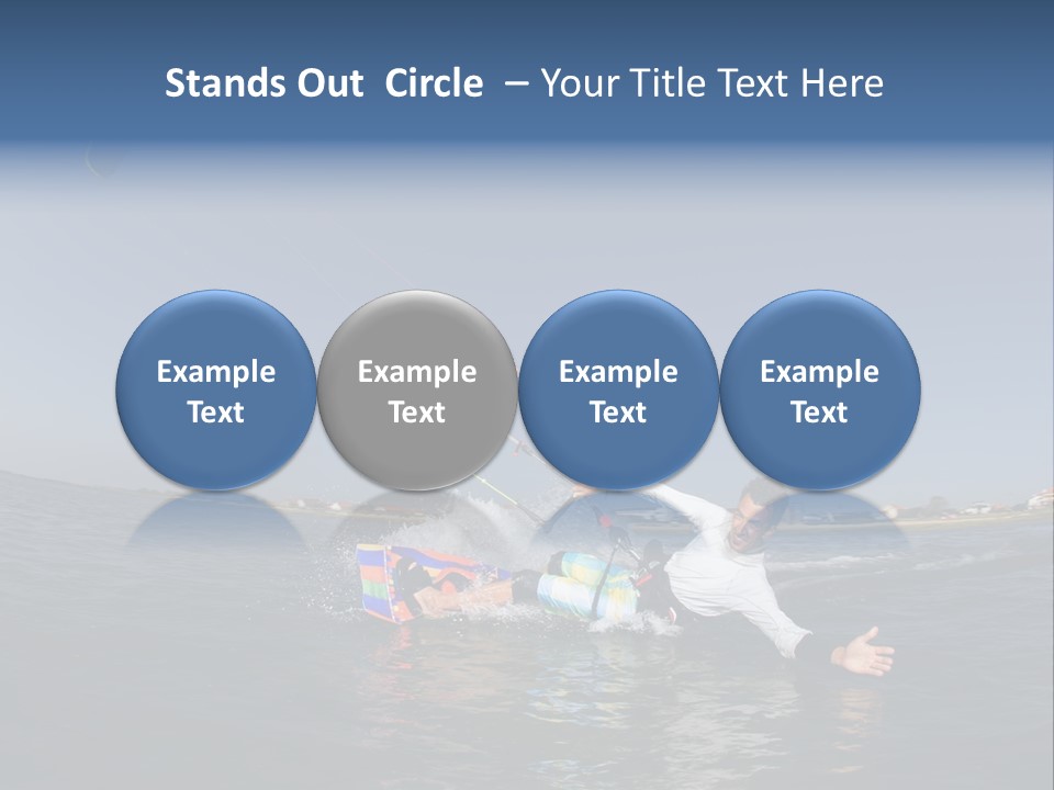 Beach Cutting Wake PowerPoint Template