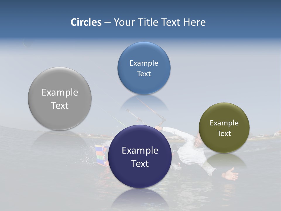 Beach Cutting Wake PowerPoint Template