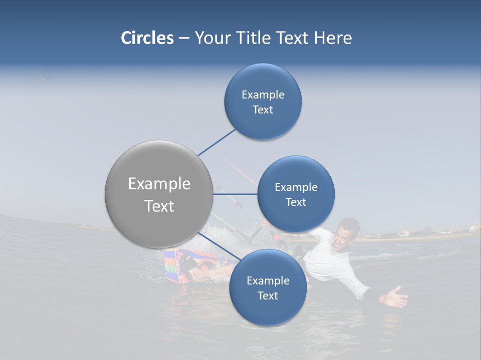 Beach Cutting Wake PowerPoint Template