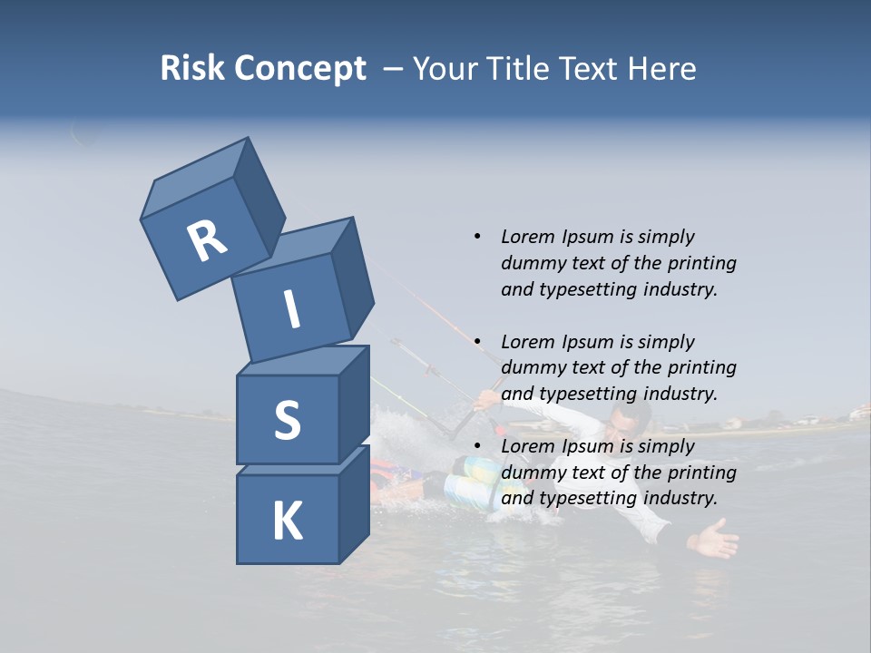 Beach Cutting Wake PowerPoint Template