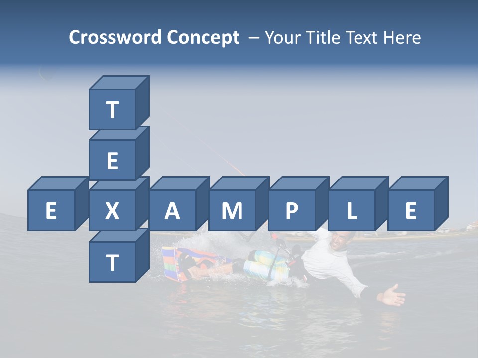 Beach Cutting Wake PowerPoint Template