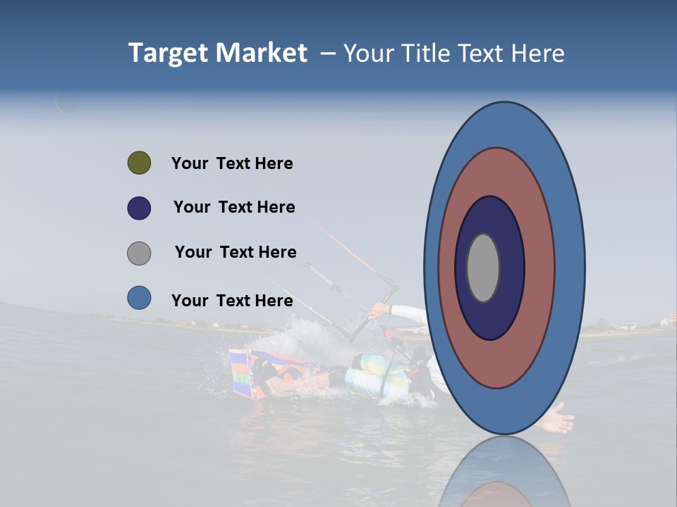 Beach Cutting Wake PowerPoint Template