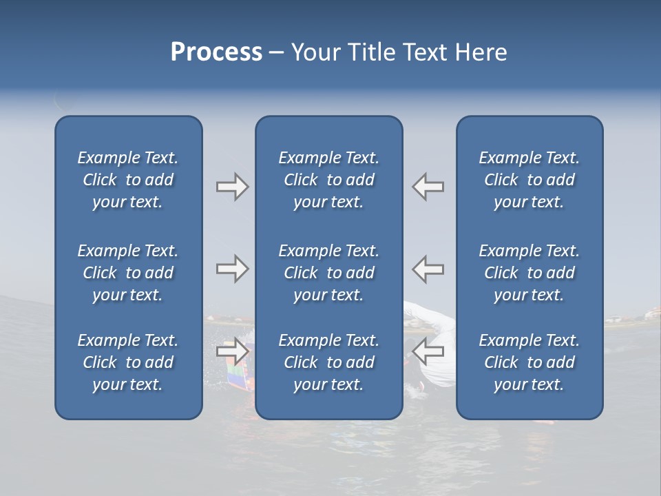 Beach Cutting Wake PowerPoint Template