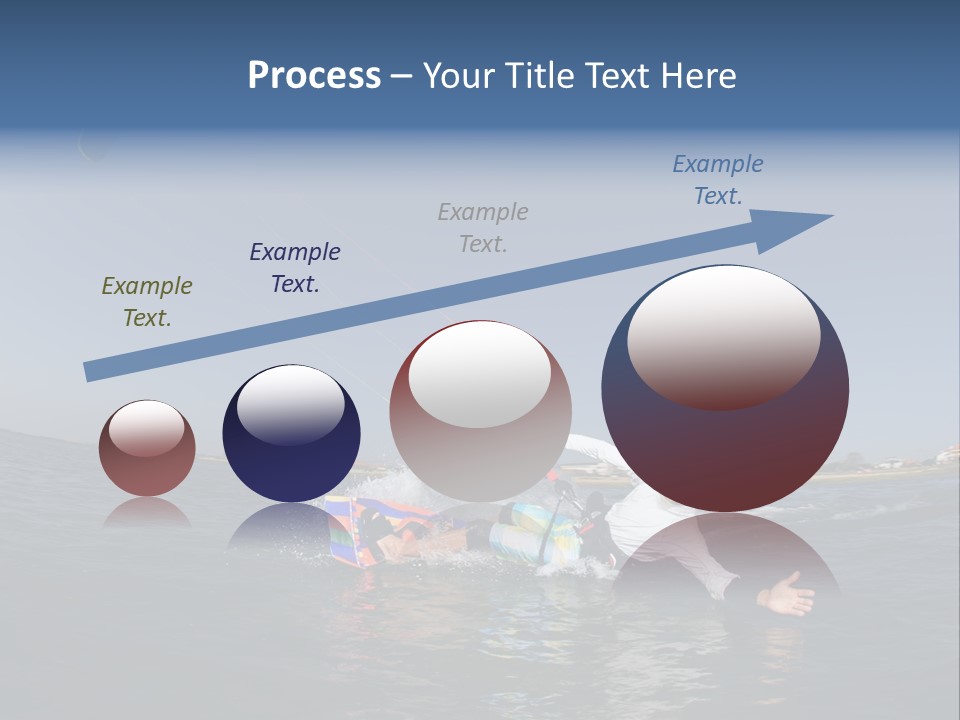 Beach Cutting Wake PowerPoint Template