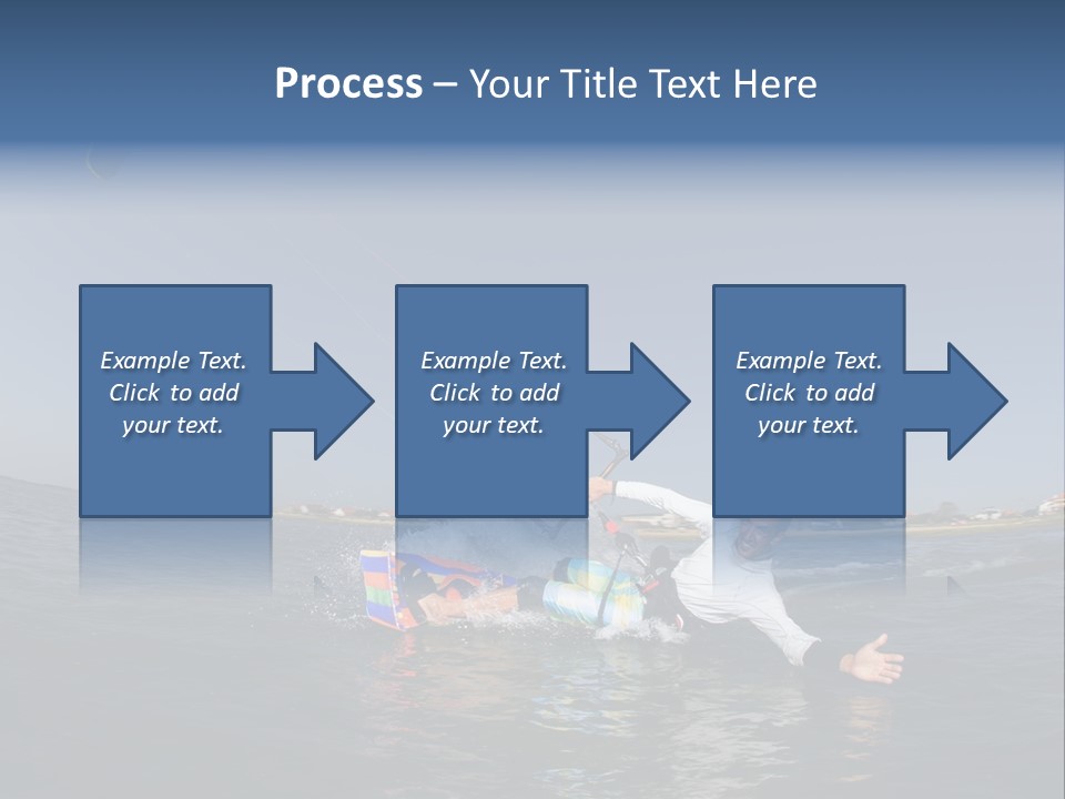 Beach Cutting Wake PowerPoint Template