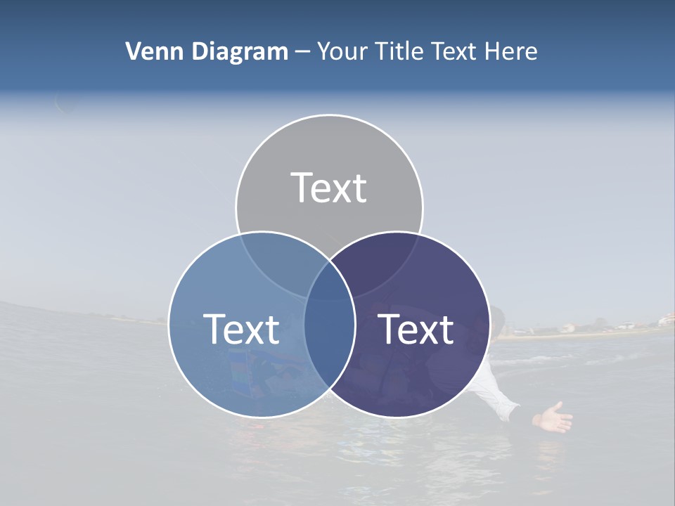 Beach Cutting Wake PowerPoint Template