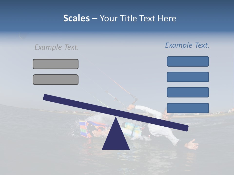 Beach Cutting Wake PowerPoint Template