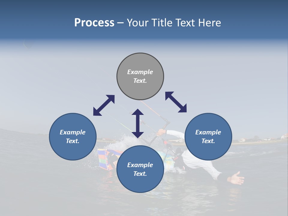 Beach Cutting Wake PowerPoint Template