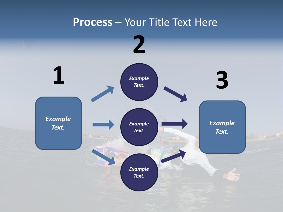 Beach Cutting Wake PowerPoint Template