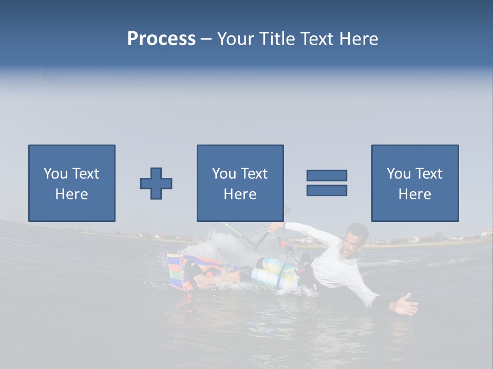 Beach Cutting Wake PowerPoint Template
