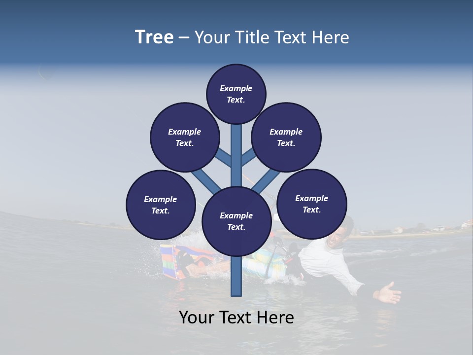 Beach Cutting Wake PowerPoint Template
