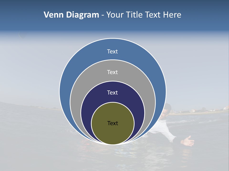 Beach Cutting Wake PowerPoint Template