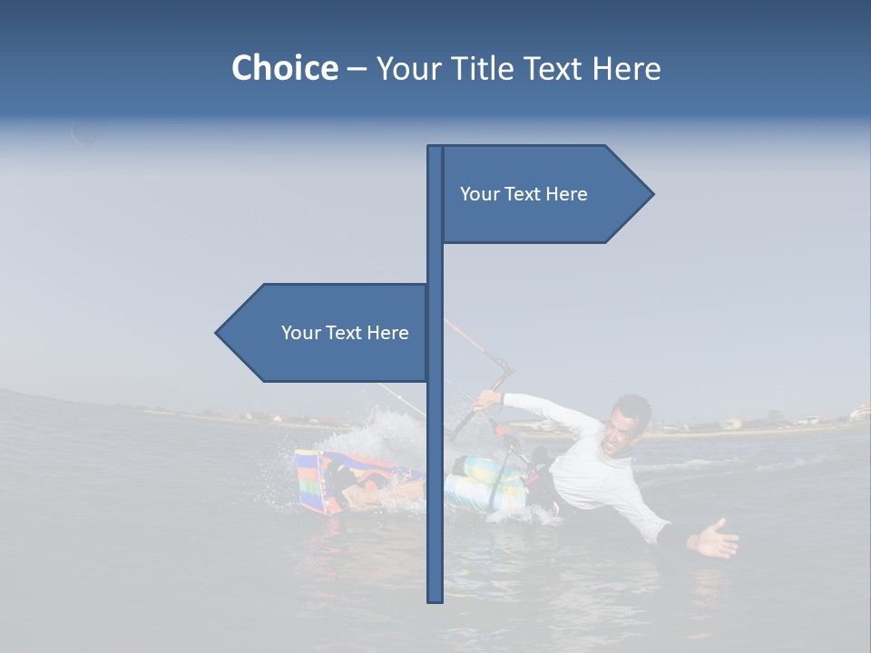 Beach Cutting Wake PowerPoint Template