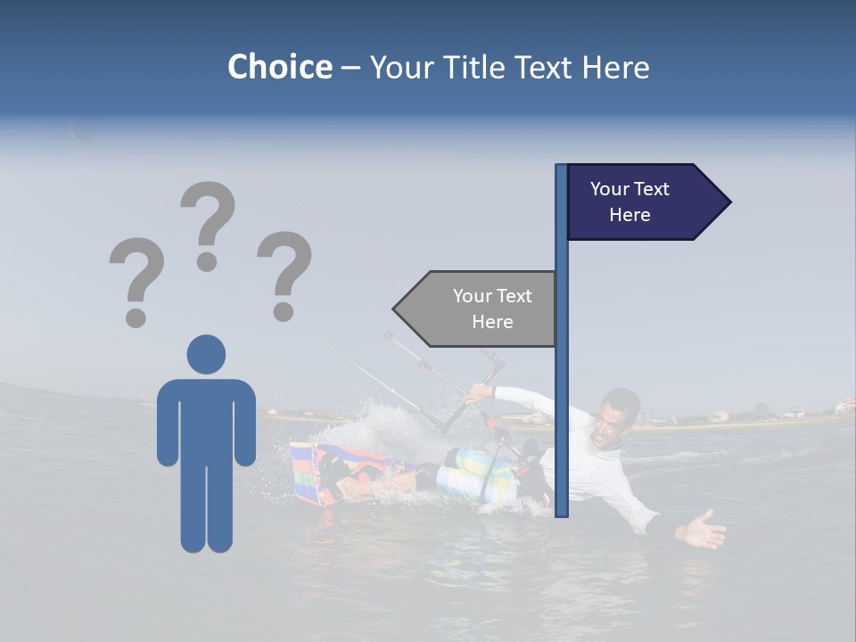 Beach Cutting Wake PowerPoint Template