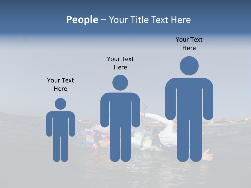 Beach Cutting Wake PowerPoint Template