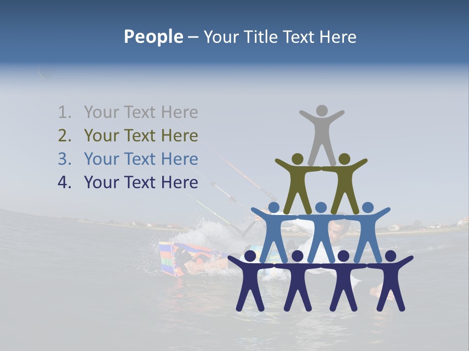 Beach Cutting Wake PowerPoint Template