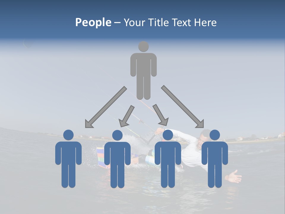 Beach Cutting Wake PowerPoint Template