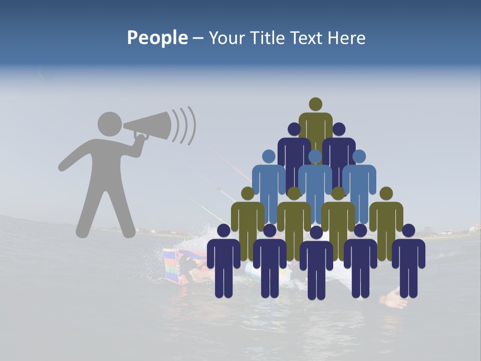 Beach Cutting Wake PowerPoint Template