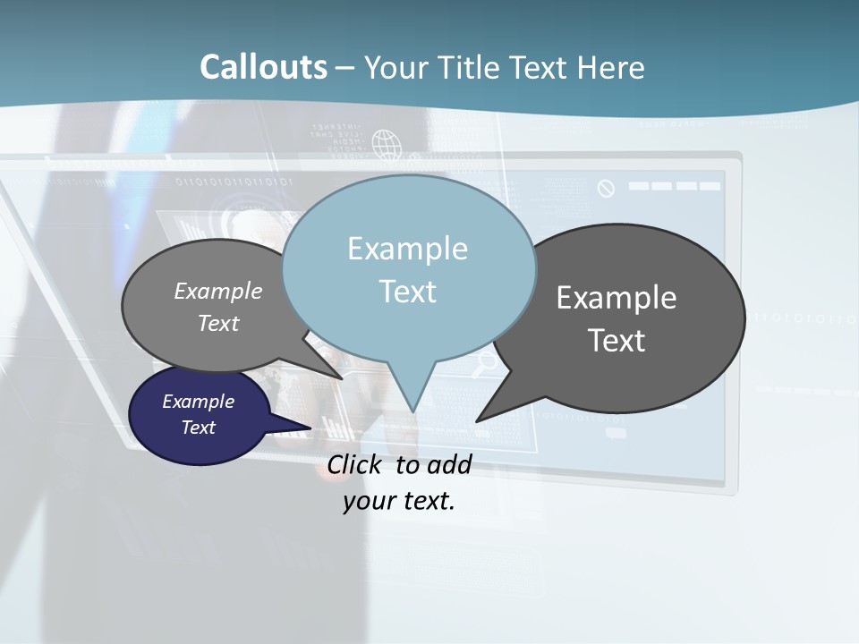 Hand Information Multimedia PowerPoint Template
