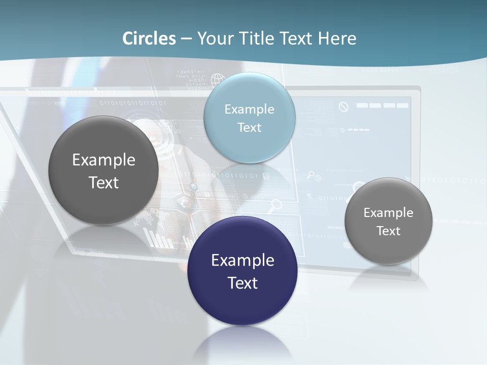 Hand Information Multimedia PowerPoint Template