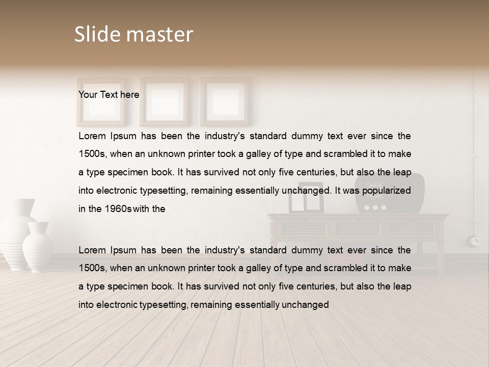 Vintage Wall Stucco PowerPoint Template