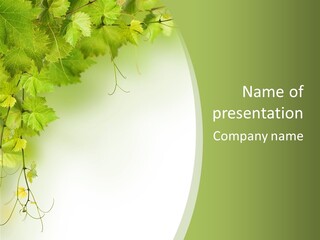 Grow Natural Isolated PowerPoint Template