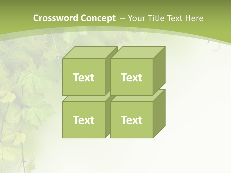 Grow Natural Isolated PowerPoint Template