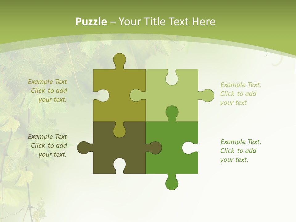 Grow Natural Isolated PowerPoint Template