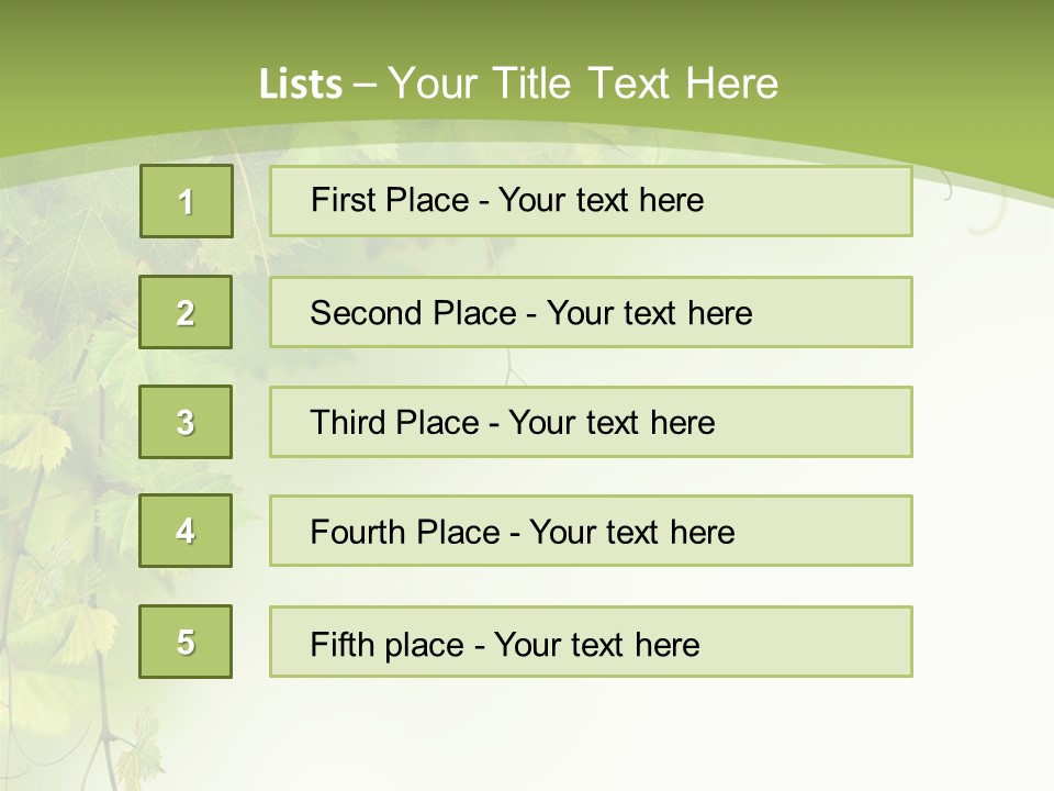 Grow Natural Isolated PowerPoint Template