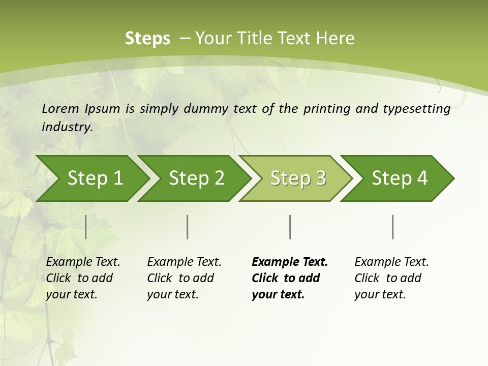 Grow Natural Isolated PowerPoint Template