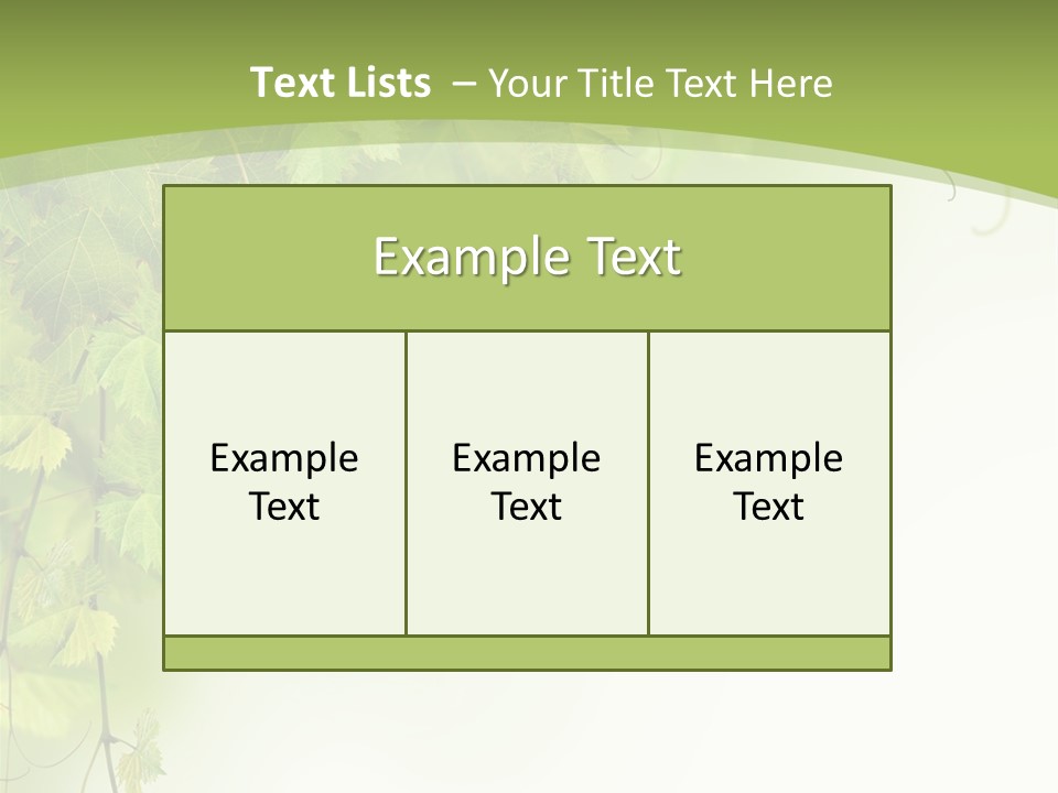 Grow Natural Isolated PowerPoint Template