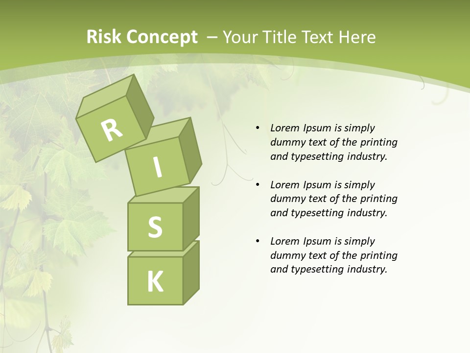 Grow Natural Isolated PowerPoint Template