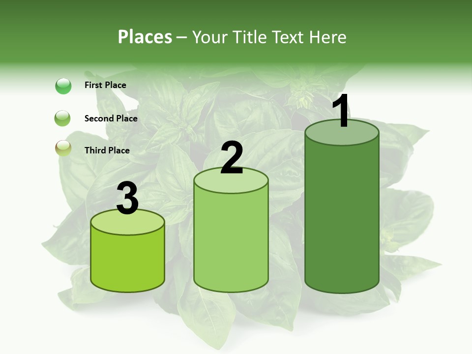 Ingredient Isolated Herb PowerPoint Template