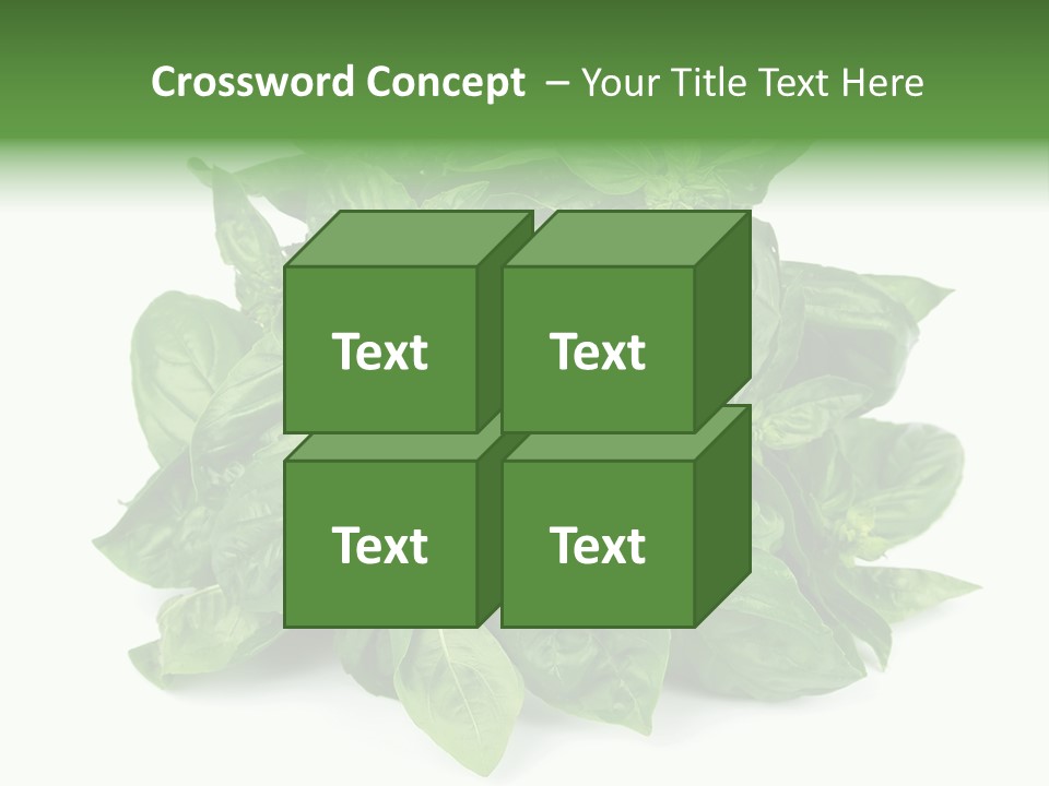 Ingredient Isolated Herb PowerPoint Template