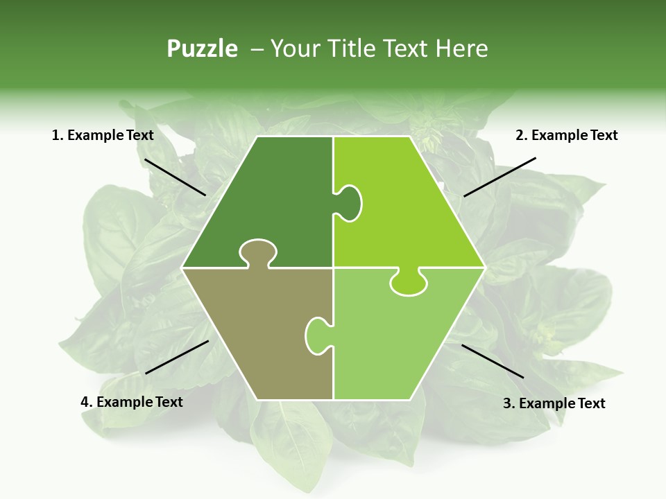 Ingredient Isolated Herb PowerPoint Template