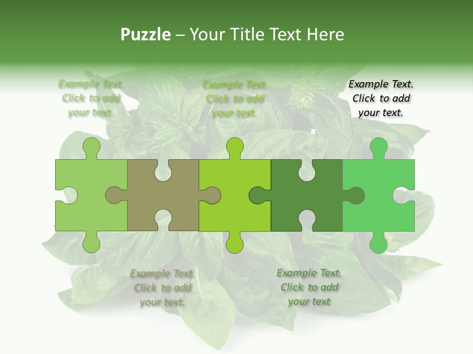 Ingredient Isolated Herb PowerPoint Template