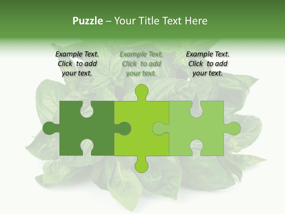 Ingredient Isolated Herb PowerPoint Template