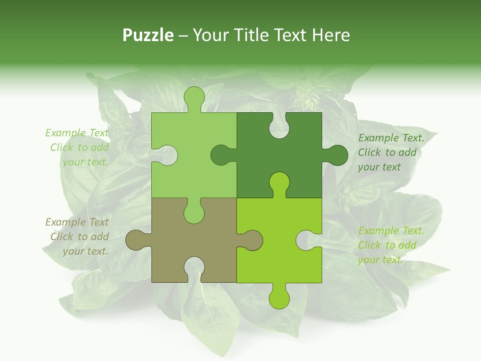 Ingredient Isolated Herb PowerPoint Template