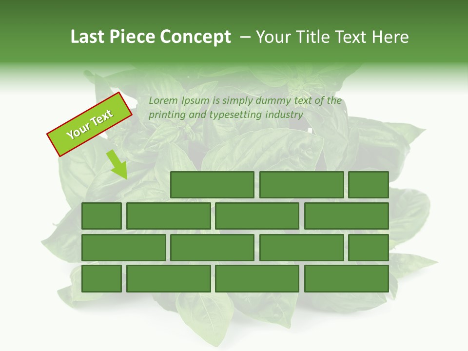 Ingredient Isolated Herb PowerPoint Template
