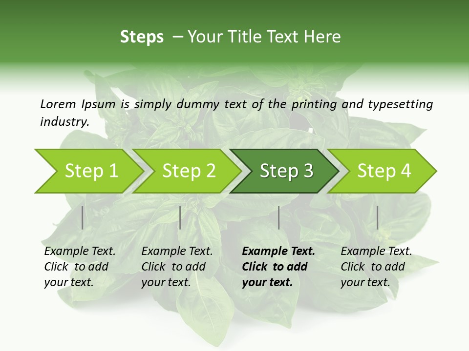 Ingredient Isolated Herb PowerPoint Template