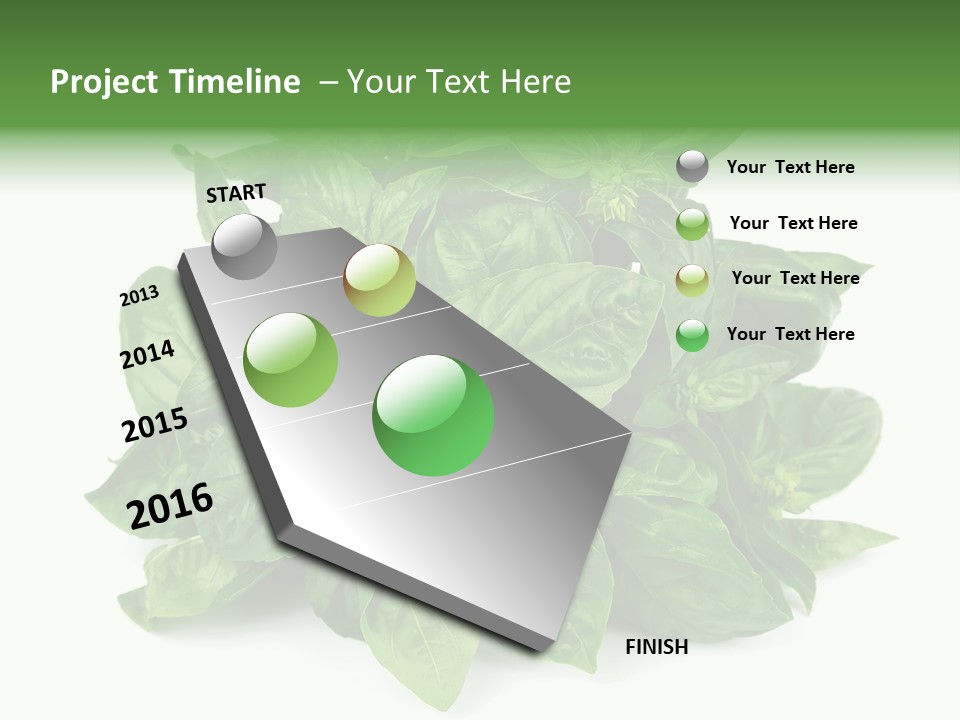 Ingredient Isolated Herb PowerPoint Template