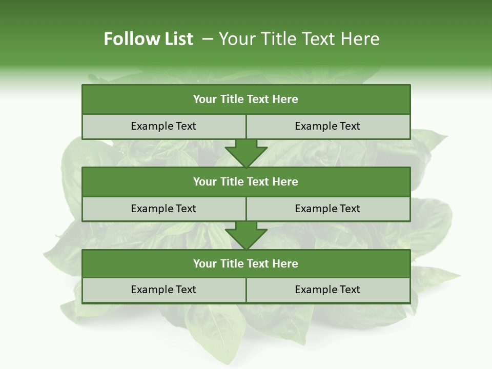 Ingredient Isolated Herb PowerPoint Template