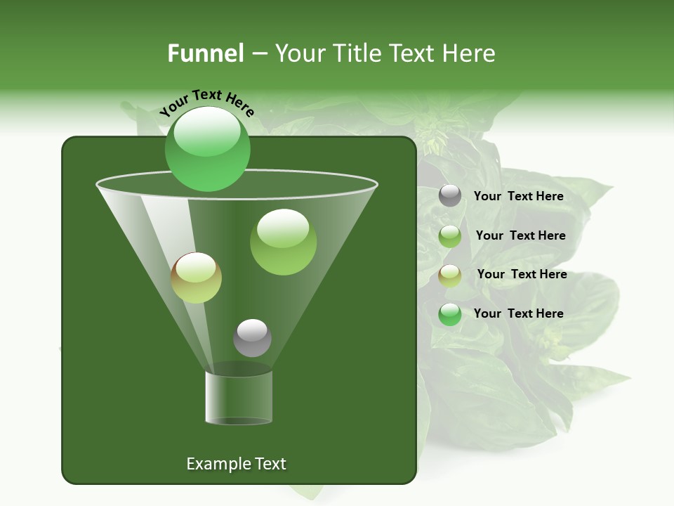 Ingredient Isolated Herb PowerPoint Template