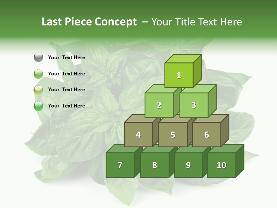 Ingredient Isolated Herb PowerPoint Template