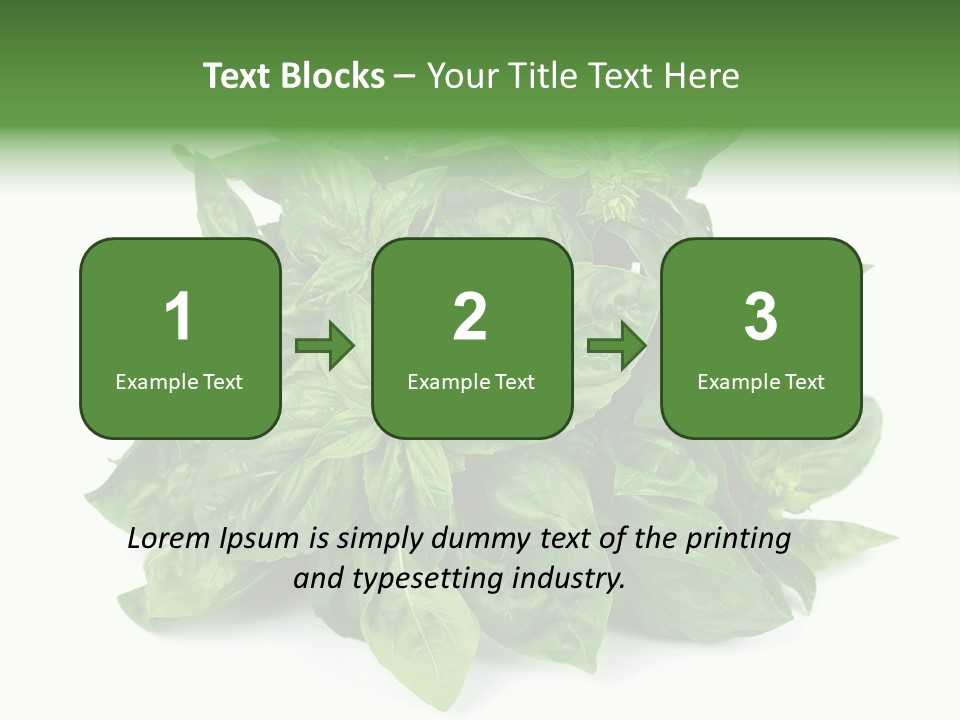 Ingredient Isolated Herb PowerPoint Template